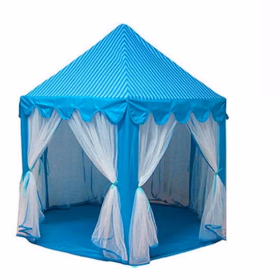 Tente pliable pour enfants Pop up salle de jeu hexagonale pour Kiddie princesse château tente en maille Bl16361